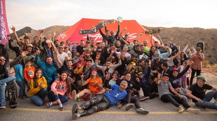 San Luis recibió la 1ª fecha del Campeonato Nacional de Longboard y Downhill