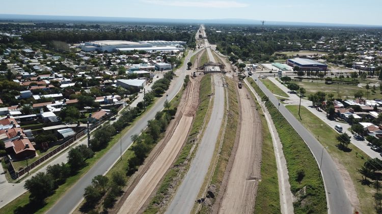 Avanza la obra de la Circunvalación en la ciudad de San Luis 