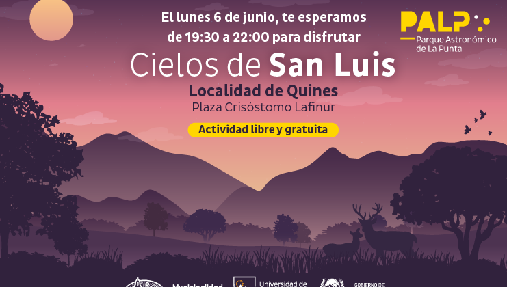 El PALP llegará con “Cielos de San Luis” a Quines