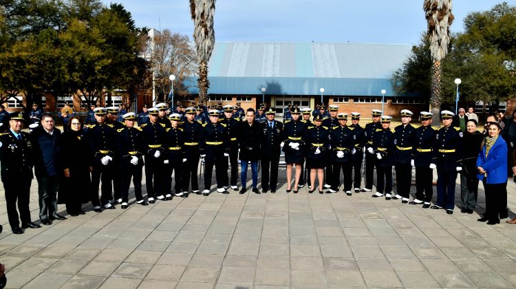 El Instituto de Superior de Seguridad Pública realizó su ceremonia de ascensos y cambio de abanderados