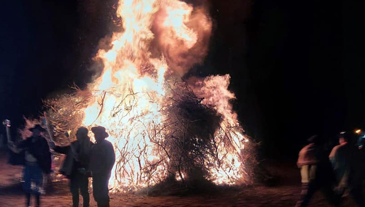 Homenajearon a Martín Güemes en Los Molles con un fogón