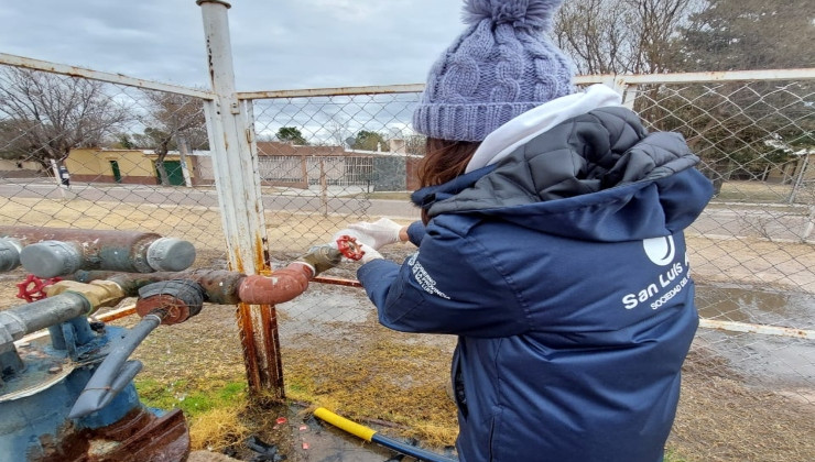 San Luis Agua continúa con el relevamiento a las plantas potabilizadoras