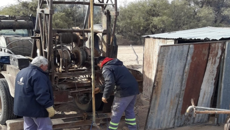 San Luis Agua refuncionalizó un pozo público en el Paraje La Verde