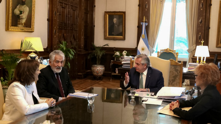 Reunión del gobernador con el presidente