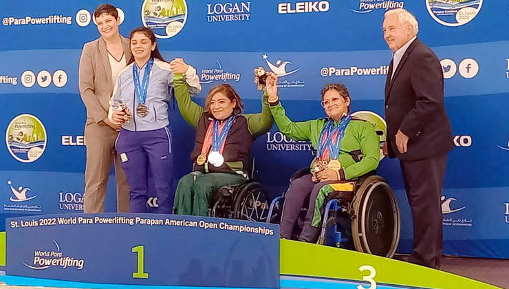 Estefanía González fue medalla Panamericana de plata en Para Powerlifting