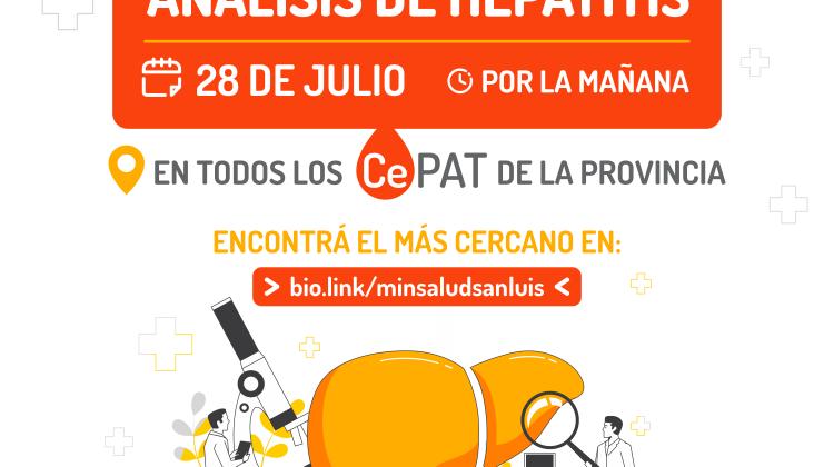 Día Mundial contra la Hepatitis: análisis en todos los CePAT y una charla de actualización para profesionales