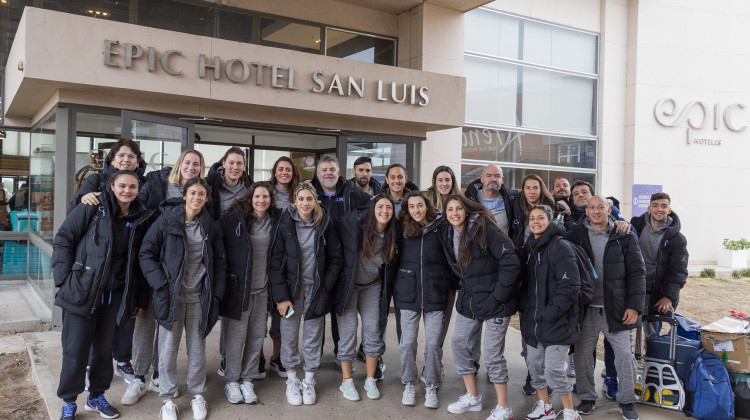 La Selección Argentina de básquet femenino ya pisó suelo puntano