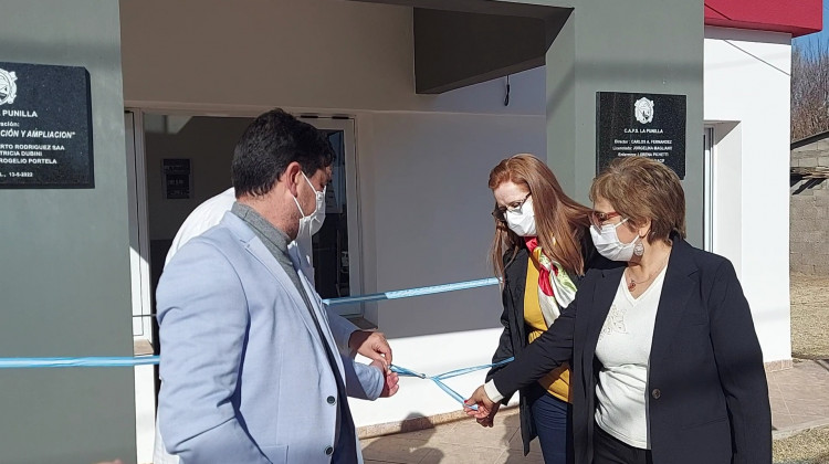 Culminaron las tareas de mejoras del centro de salud de La Punilla y recibió la visita de la ministra Rosa Dávila