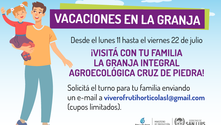 En estas vacaciones de invierno, visitá la Granja Integral Agroecológica