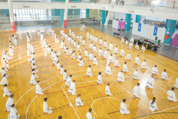 Más de 150 karatecas de todo el país entrenaron y se capacitaron en la ULP