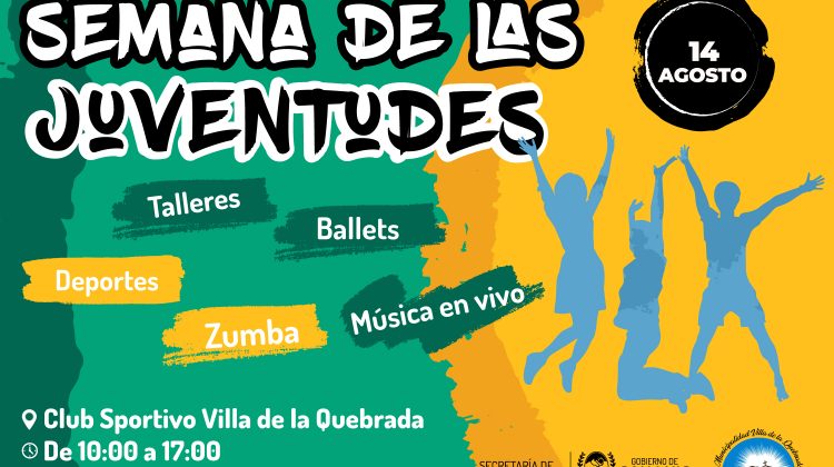 Capacitaciones, disertaciones de influencers y música para conmemorar la Semana de las Juventudes