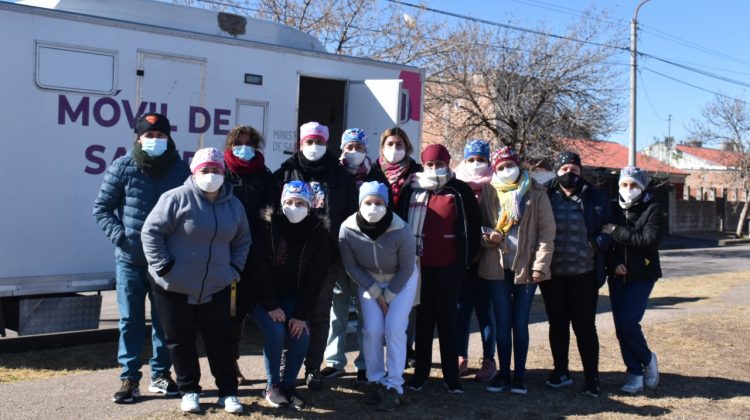 Salud comenzó con los operativos de vacunación en la ciudad capital, La Punta, Juana Koslay y El Volcán