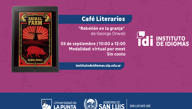 En septiembre vuelve el “Café literario” del Instituto de Idiomas