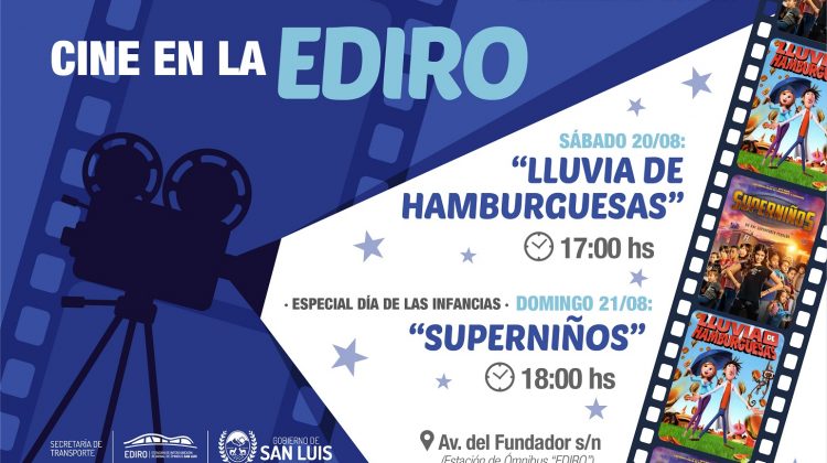 El cine gratuito de la EDIRO tendrá doble función este fin de semana