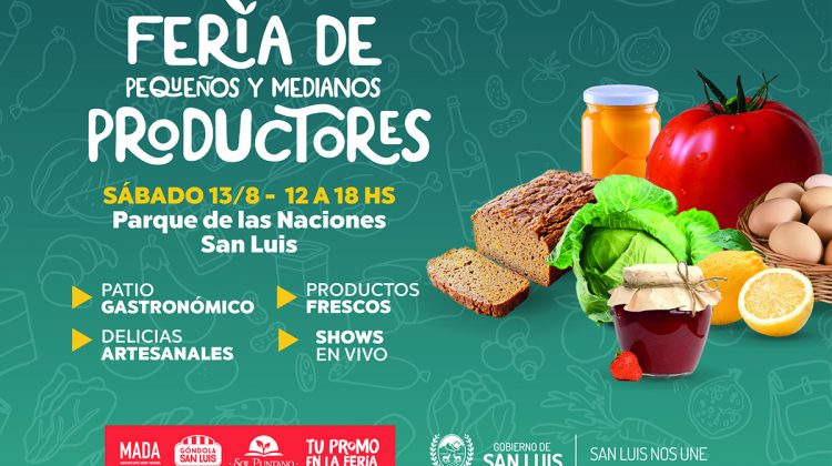 La Feria de Pequeños y Medianos Productores llega a ponerle color al sábado