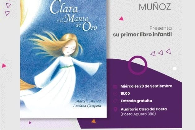 Presentan el libro infantil “Clara y el Manto de Oro” en La Casa del Poeta