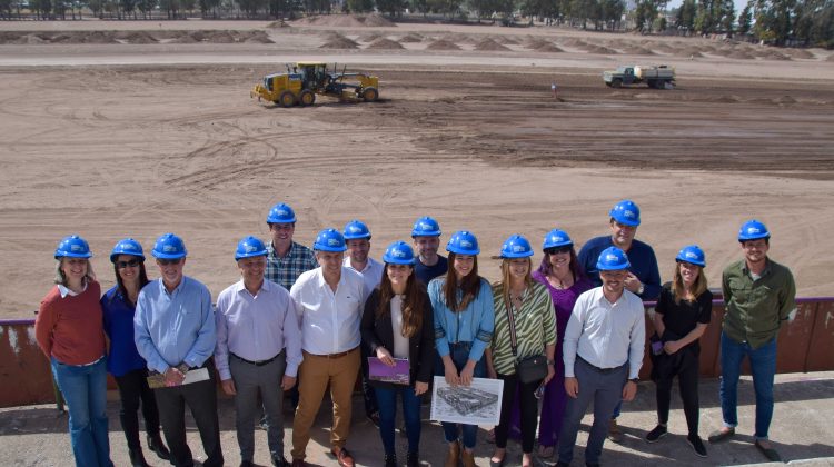 La secretaria de Deportes de la Nación recorrió las obras del Parque Deportivo San Luis