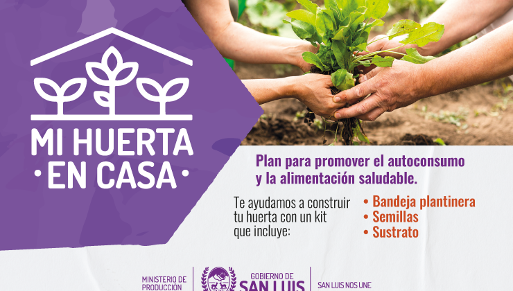 Presentaron “Mi Huerta en Casa”, un plan para fomentar el autoconsumo familiar