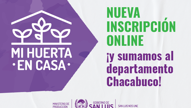 “Mi Huerta en Casa” abre las inscripciones online y suma al departamento Chacabuco