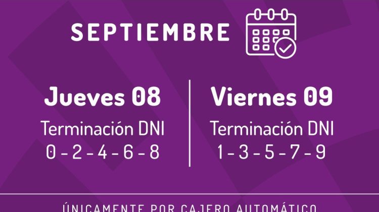 Este jueves y viernes cobrarán los beneficiarios de Inclusión