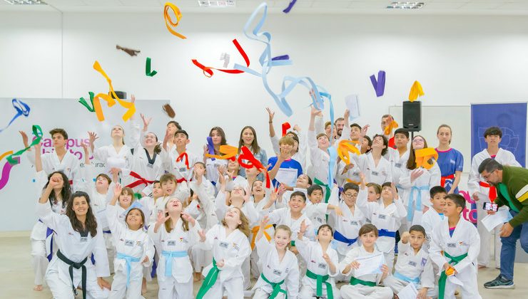 La escuela de taekwondo del Campus ULP se vistió de colores