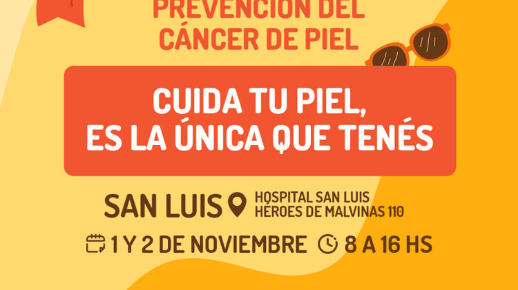 Este 1 y 2 de noviembre chequeá tus lunares y prevení el cáncer de piel