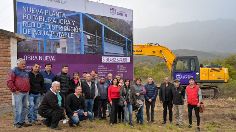 La localidad de Cortaderas contará con una nueva planta potabilizadora