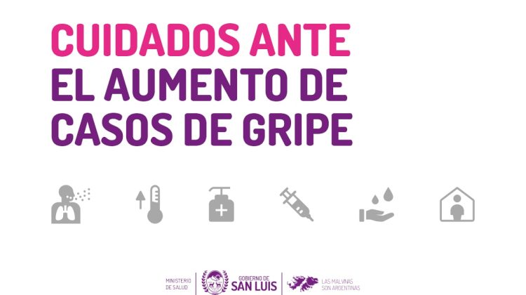 El Ministerio de Salud recomienda medidas ante cuadros gripales