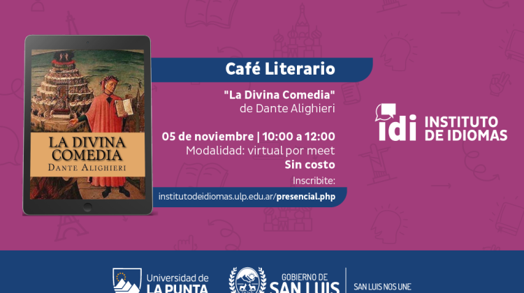 El IDI presenta “La Divina Comedia” en el 5° Café Literario