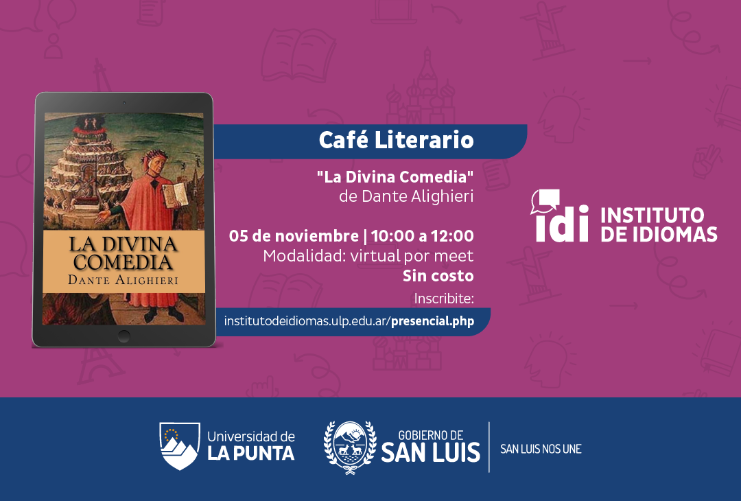 El IDI presenta “La Divina Comedia” en el 5° Café Literario