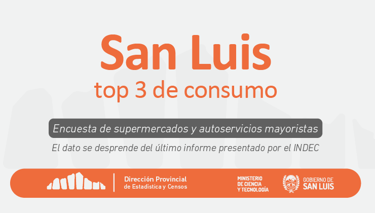 San Luis en el top tres de las provincias con mayor incremento en el consumo en Supermercados