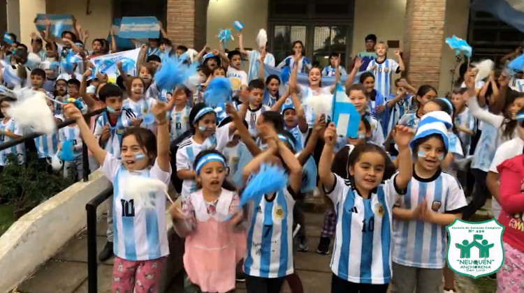 Desde Anchorena alientan a la Selección Argentina