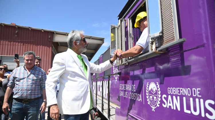 La locomotora “La Puntana” reactivó su trayecto Zona de Actividades Logísticas – Justo Daract