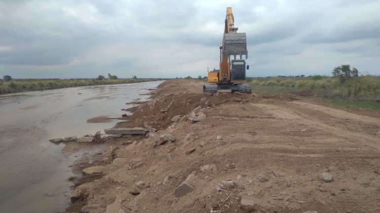 San Luis Agua realizó un encauzamiento en el Arroyo Zanjón del Cerro Negro