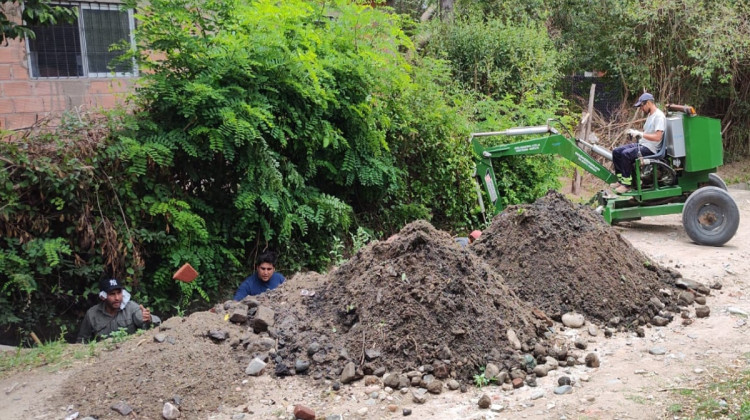 San Luis Agua realizó importantes tareas sobre los canales pluviales de San Francisco