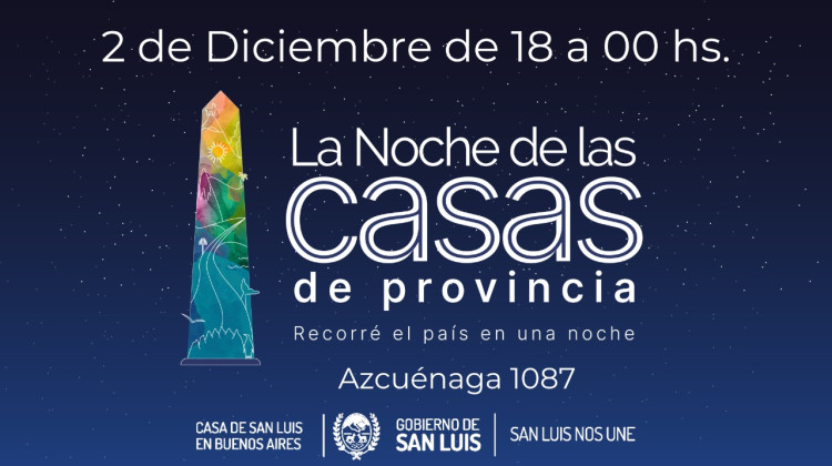 Se viene La Noche de las Casas de Provincia 