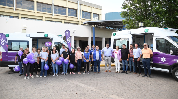 Villa Mercedes y Fraga recibieron tres ambulancias de media y alta complejidad