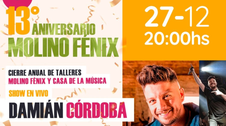 El Molino Fénix cumple 13 años y hay festejos