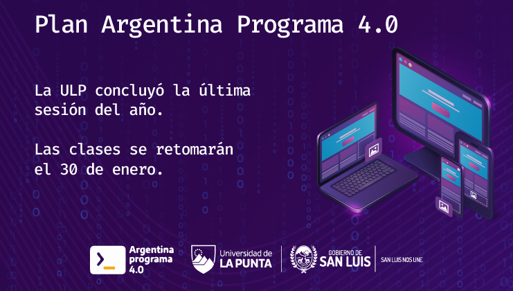 Los estudiantes de Programación cerraron la última sesión del 2022 y retomarán desde el 30 de enero