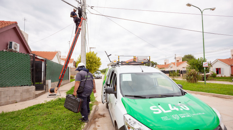 Continúan las instalaciones de San Luis a Mil en Merlo