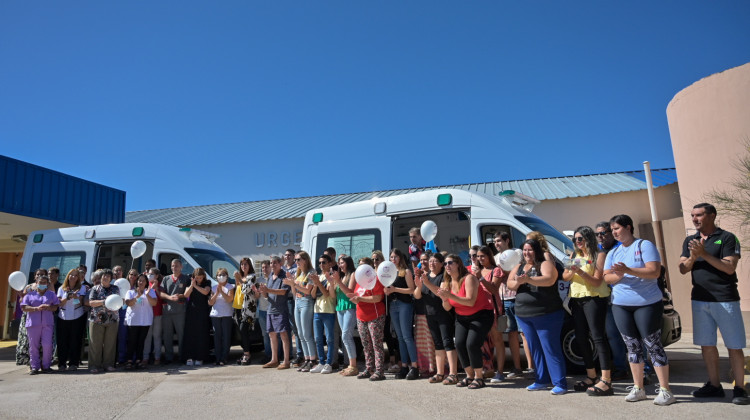 Los centros de salud del sur provincial recibieron ambulancias 0km