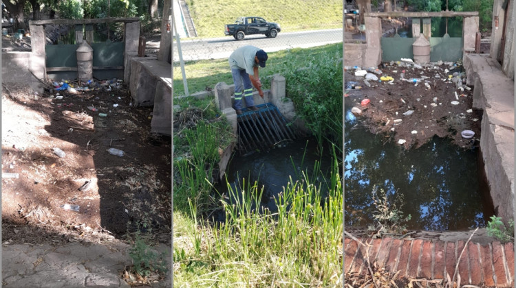 “La limpieza de basura abarca un 80% de las tareas en los canales a cielo abierto”