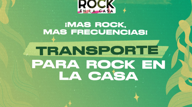 Incrementarán la frecuencia del transporte para el festival “Rock en la Casa”