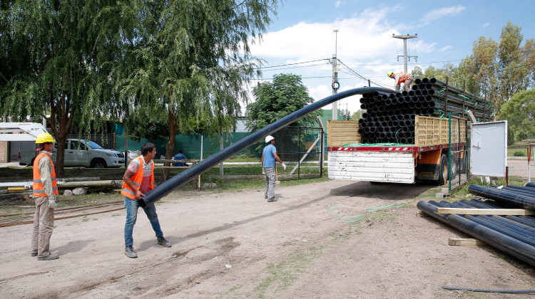 Comenzaron los trabajos logísticos para dar inicio a las obras hídricas en Potrero de los Funes