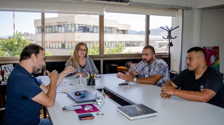 Macagno se reunió con el representante de ATE San Luis