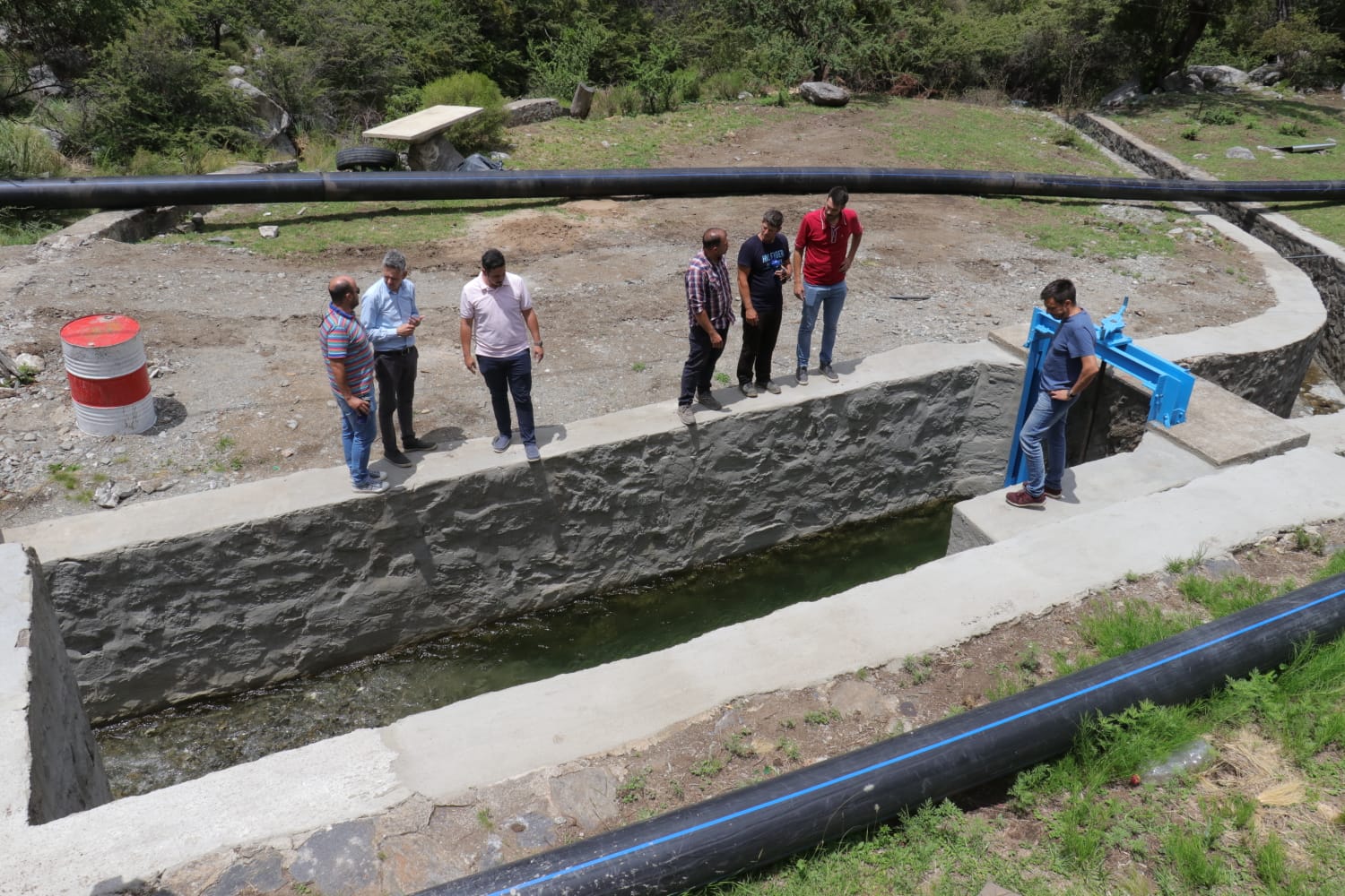 Avanza la obra hídrica sobre el arroyo “El Molino” en Villa de Merlo