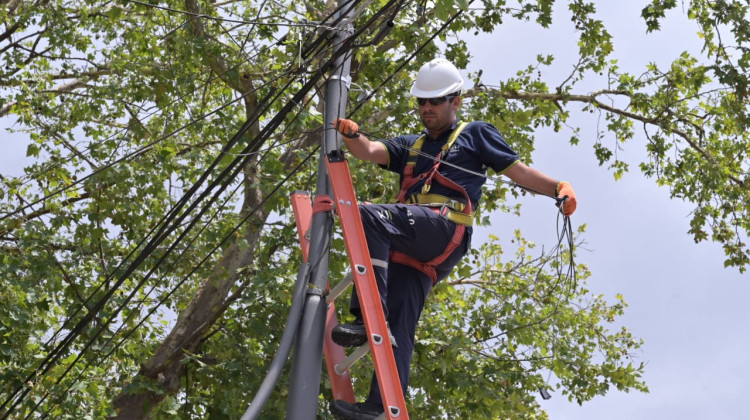 Los equipos técnicos de AUI evalúan los daños en antenas y tendidos de fibra