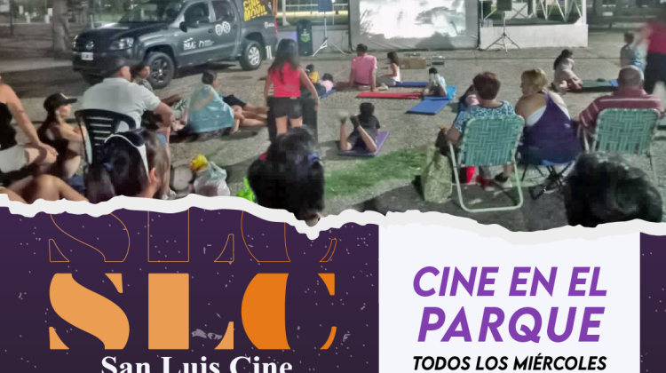 San Luis Cine: volvieron los ciclos de películas al aire libre