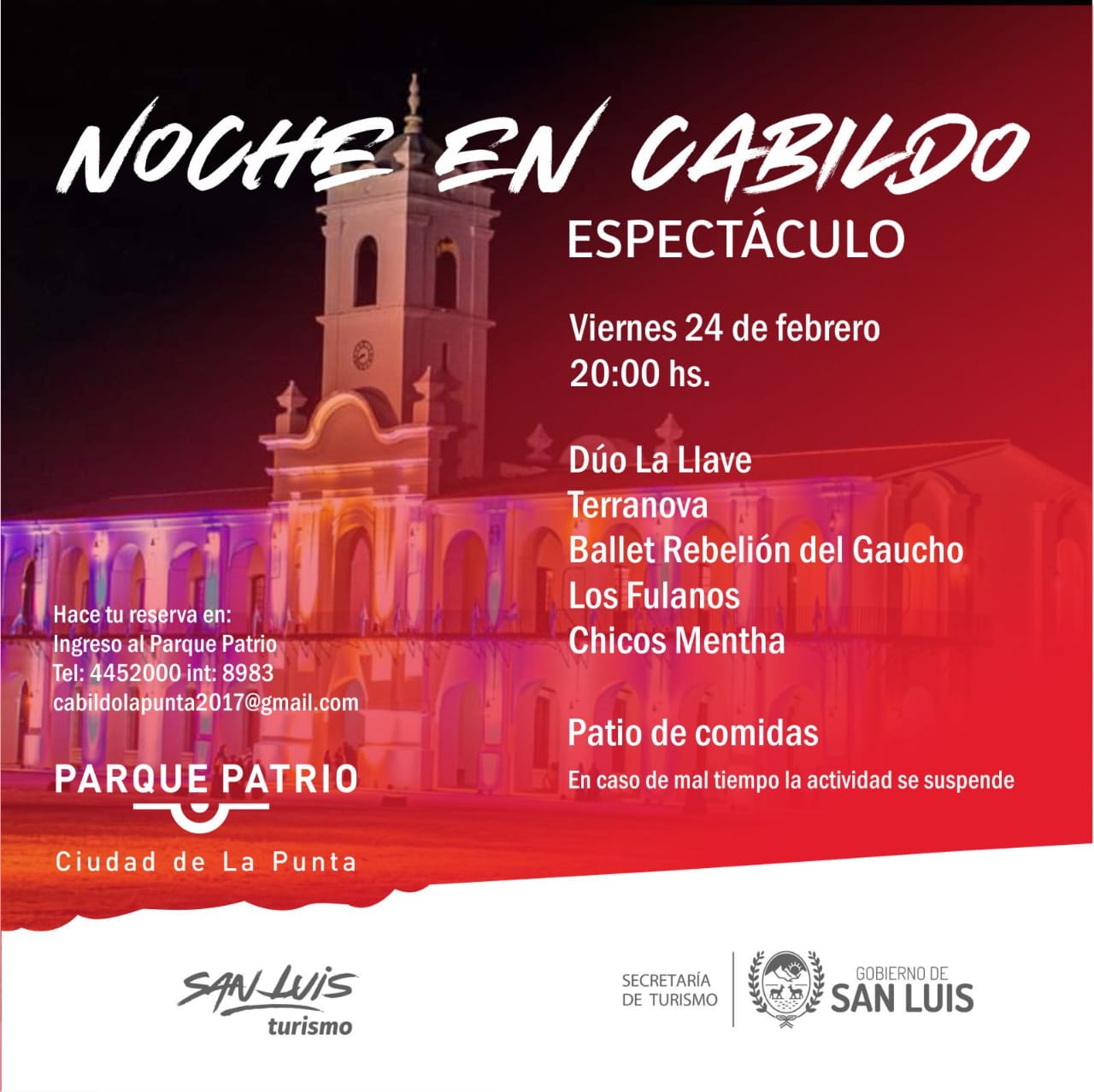 Una noche especial en el Cabildo: gastronomía y números artísticos