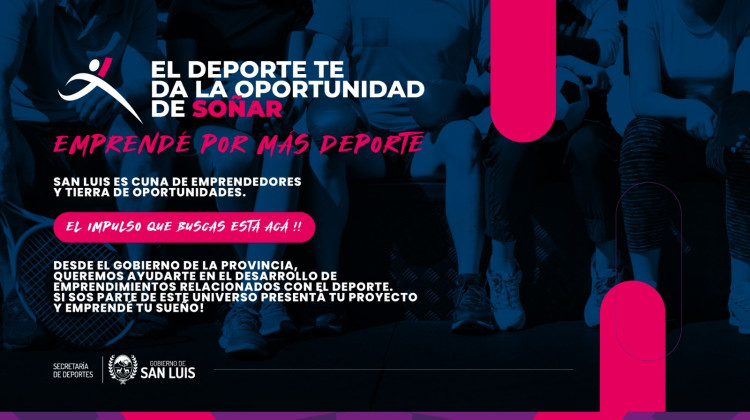 Este miércoles cierran las inscripciones para el programa “Emprendé por más deporte”